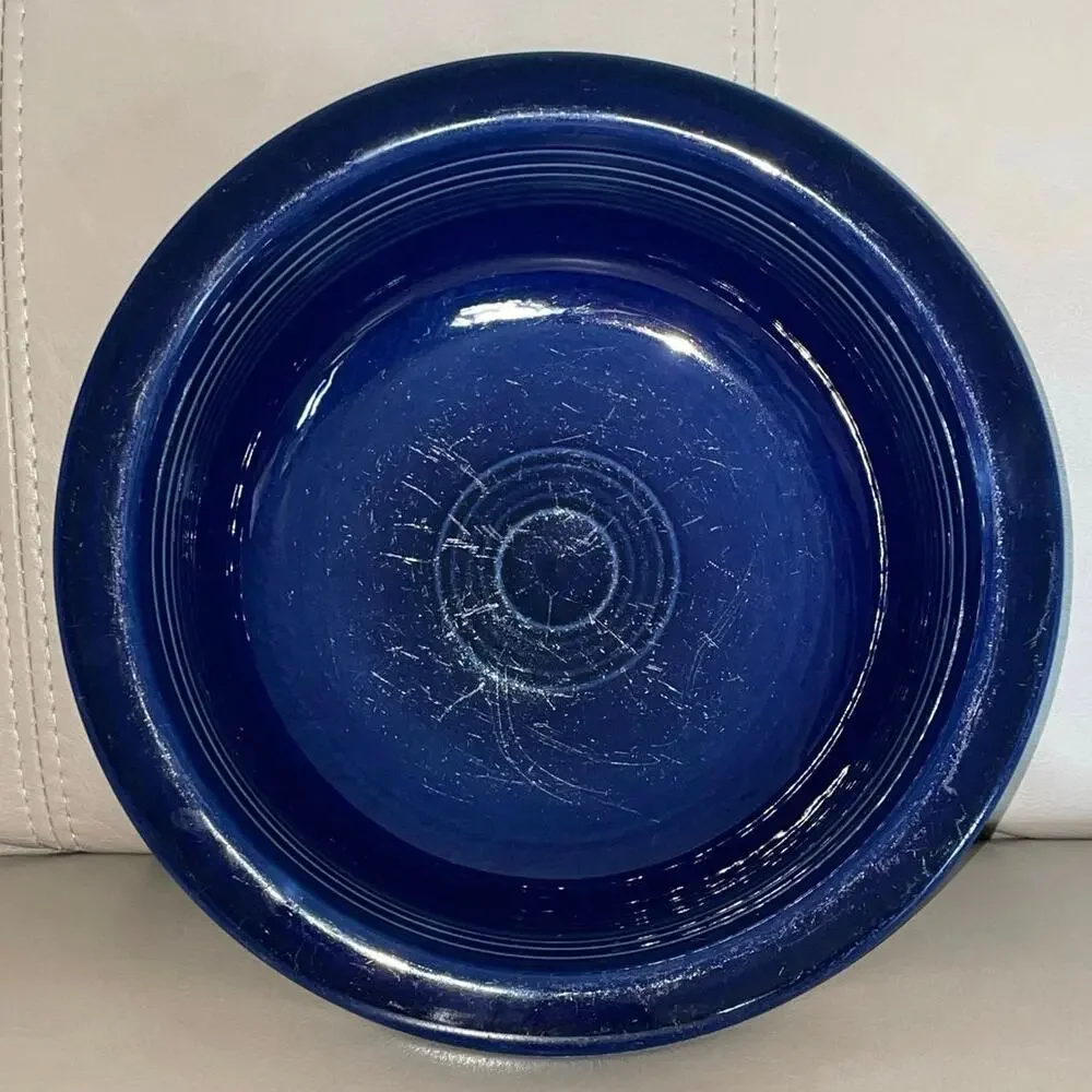 1940s Vintage Fiestaware Cobalt Blue Bowl - Rare 